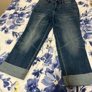 J. Jill Straight Leg Denim Jeans in Classic Blue